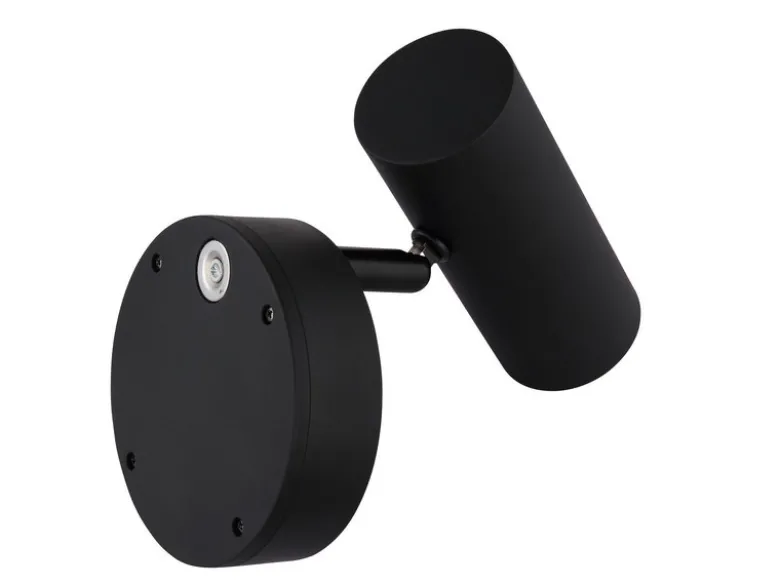 Akku Wandstrahler ALLVI Schwarz kabellos ohne Stromanschluss, Breite 10cm