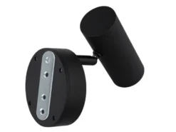 Akku Wandstrahler Schwarz kabellos ohne Stromanschluss, Breite 10cm