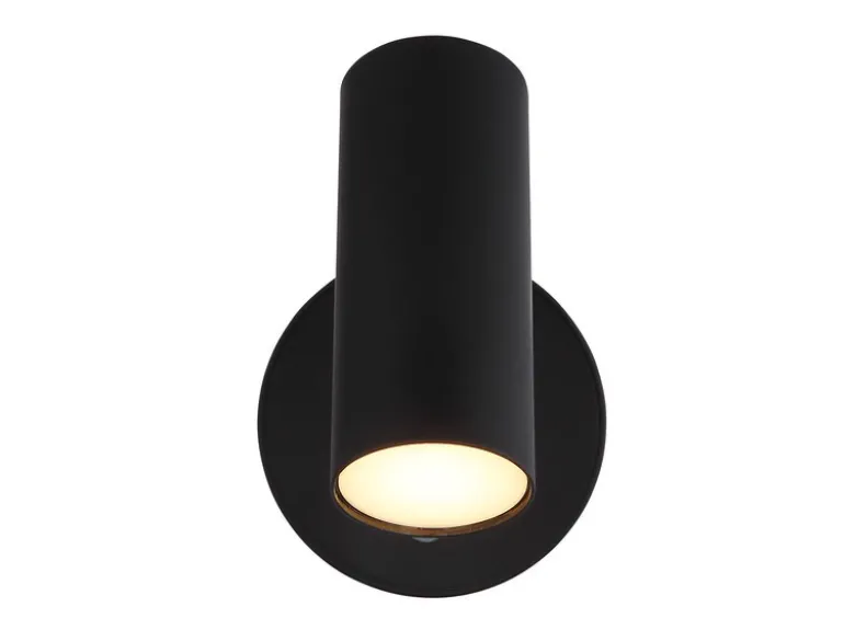 Akku Wandstrahler Schwarz kabellos ohne Stromanschluss, Breite 10cm