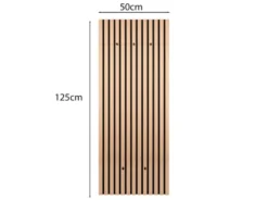 Akustikpaneel Garderobe GWEN in Holzoptik, Höhe 125cm
