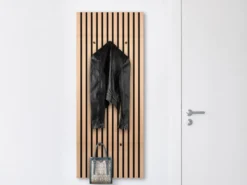Akustikpaneel Garderobe GWEN in Holzoptik, Höhe 125cm