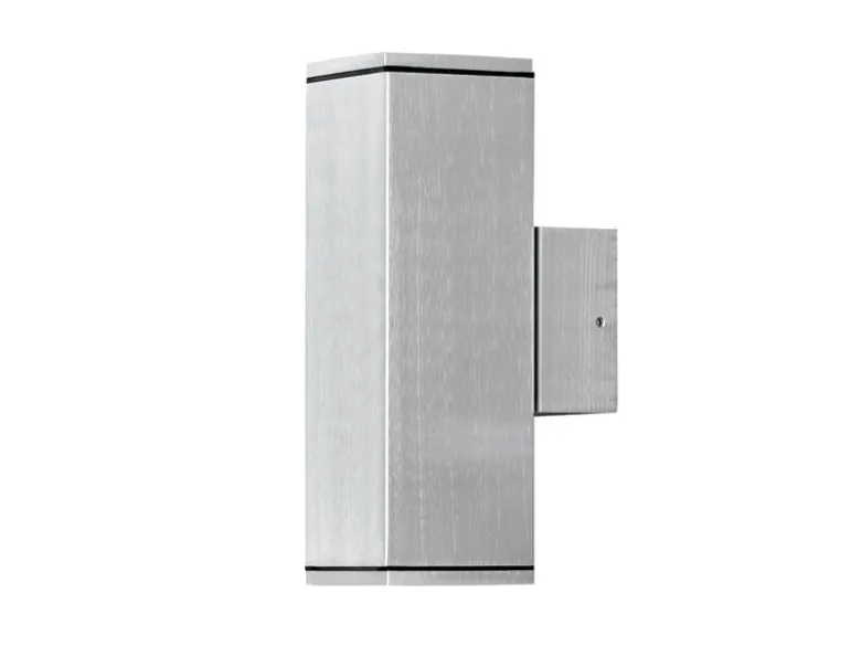 Aluminium-Wandleuchte MONZA, Up/Down-light, GU10-Sockel, H: 20 cm, IP44