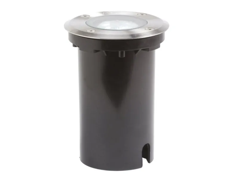 Außen Bodeneinbaustrahler Ø 11cm IP65, Edelstahl, bis 1500 kg