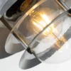 Außen Hängeleuchte COPENHAGEN aus Edelstahl, Silber Ø 22cm