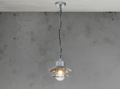 Außen Hängeleuchte COPENHAGEN aus Edelstahl, Silber Ø 22cm