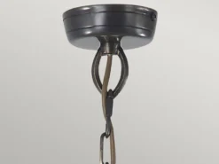 Außenhängeleuchte MANSION HOUSE im Landhausstil, Altmessing Ø22cm