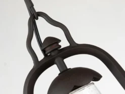 Außenhängeleuchte MINERS in antiker Laternenoptik, Breite 20cm