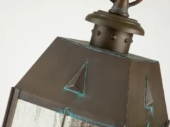 Außenhängeleuchte NANTUCKET im antiken Landhausstil, Ø14cm