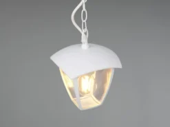 Außenhängeleuchte VENTA im Landhausstil aus Aluminium Weiß, 17x17cm