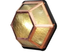 Außenleuchte CASTOR für Wand & Decke aus Kupfer, Höhe 30cm