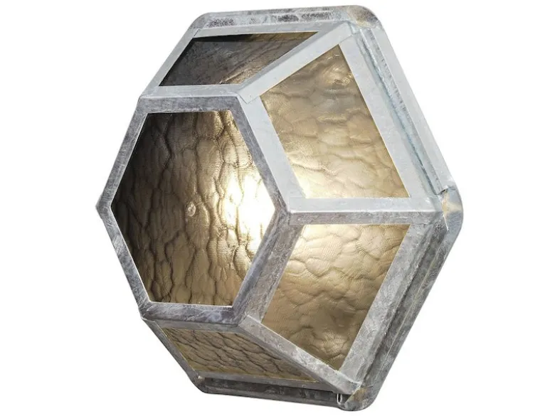 Außenleuchte CASTOR für Wand & Decke, Höhe 30cm, Stahl galvanisiert