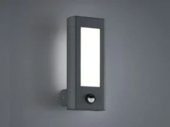 Außenwandlampe RHINE mit Bewegungsmelder, Aluminium Anthrazit, Höhe 28cm