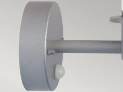 Außenwand Laterne HELSINGOR mit Bewegungsmelder, Silber Höhe 24cm