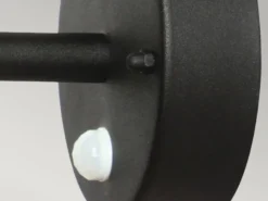 Außenwand Laterne HELSINGOR mit Bewegungsmelder, Schwarz Höhe 24cm