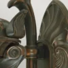 Außenwandlaterne PHILADELPHIA Jugendstil mit Amberglas, Höhe 64cm