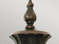 Außenwandlaterne PHILADELPHIA Jugendstil mit Amberglas, Höhe 64cm