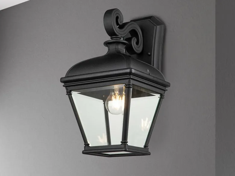 Außenwandleuchte BAYVIEW große Landhausstil Hängelaterne, Höhe 42cm