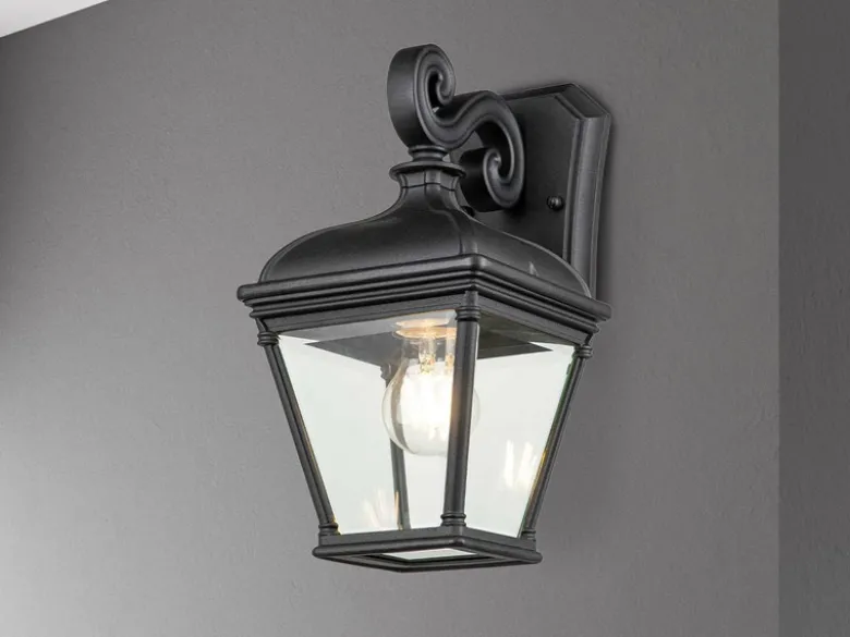 Außenwandleuchte BAYVIEW Landhausstil Hängelaterne, Höhe 33,5cm