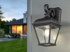 Außenwandleuchte BAYVIEW Landhausstil Hängelaterne, Höhe 33,5cm