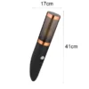 Außenwandleuchte BOSTON in Schwarz & Kupfer mit Bewegungsmelder, Höhe 41cm
