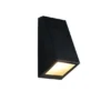 Außenwandleuchte BRAGA Downlight Schwarz für Fassadenbeleuchtung, Höhe 14,5cm