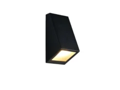 Außenwandleuchte BRAGA Downlight Schwarz für Fassadenbeleuchtung, Höhe 14,5cm