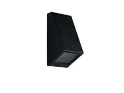 Außenwandleuchte BRAGA Downlight Schwarz für Fassadenbeleuchtung, Höhe 14,5cm