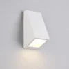 Außenwandleuchte BRAGA Downlight Weiß für Fassadenbeleuchtung, Höhe 14,5cm