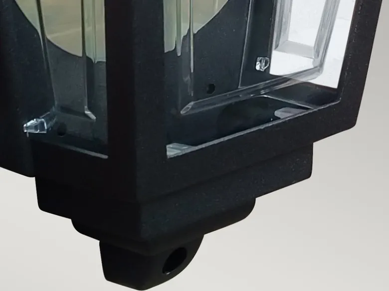 Außenwandleuchte DECO-LANE Höhe 32,5cm Halbschale mit reflektierender Rückwand