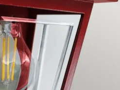 Außenwandleuchte DECO-LANE Höhe 32,5cm Halbschale mit reflektierender Rückwand