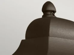 Außenwandleuchte DECO-LANE Höhe 32,5cm Halbschale mit reflektierender Rückwand