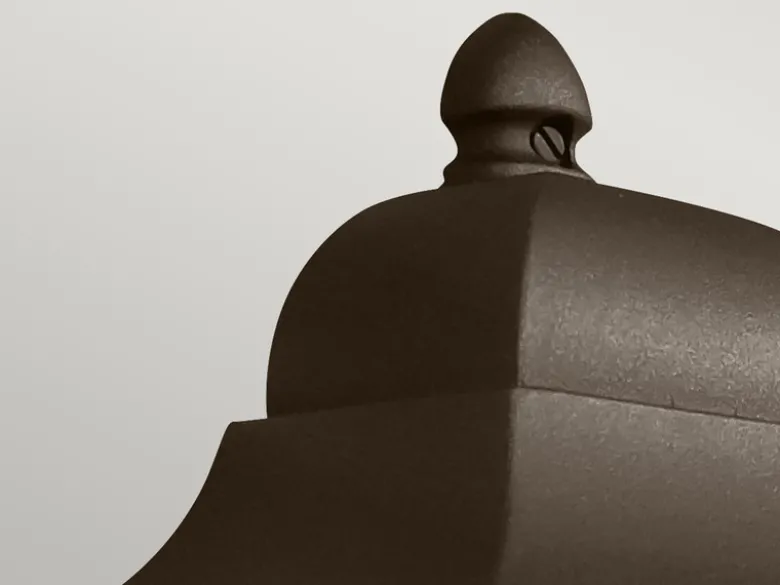 Außenwandleuchte DECO-LANE Höhe 32,5cm Halbschale mit reflektierender Rückwand