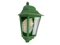 Außenwandleuchte DECO-LANE Höhe 32,5cm Halbschale mit reflektierender Rückwand