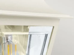Außenwandleuchte DECO-LANE Höhe 32,5cm Halbschale mit reflektierender Rückwand