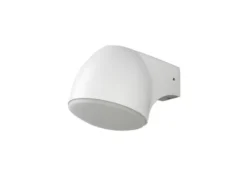 Außenwandleuchte Downlight FERRERA Alu weiß, mit High Power LED, Höhe 13cm