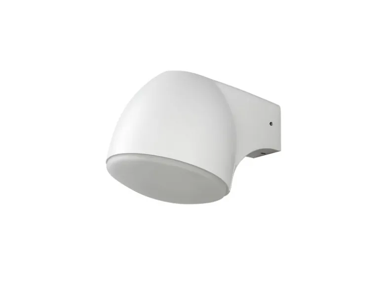 Außenwandleuchte Downlight FERRERA Alu weiß, mit High Power LED, Höhe 13cm