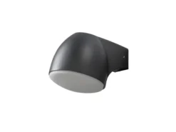 Außenwandleuchte Downlight FERRERA Alu schwarz, mit High Power LED, Höhe 13cm