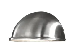 Außenwandleuchte Downlight TORINO in Edelstahl, 28 x 13,5 cm, Hausbeleuchtung