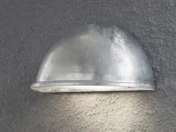 Außenwandleuchte Downlight TORINO galvanisiert, 28 x 13,5 cm, Hausbeleuchtung