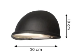 Außenwandleuchte Downlight TORINO Aluminium Schwarz - Moderne Hausbeleuchtung