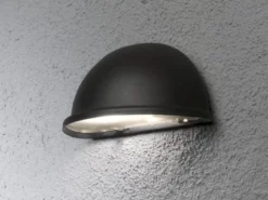 Außenwandleuchte Downlight TORINO Aluminium Schwarz - Moderne Hausbeleuchtung