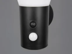 Außenwandleuchte GORDA mit Solar und Strom, Hybrid mit Bewegungsmelder Höhe 19cm