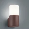 Außenwandleuchte HOOSIC aus Aluminium in Rostoptik E27, Höhe 17,5cm