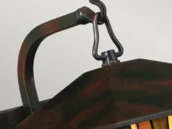 Außenwandleuchte INGLENOOK Laterne im Tiffany Design, Höhe 31cm