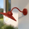 Außenwandleuchte KLAMPENBORG aus Edelstahl Rot, Ausladung 42cm