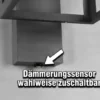 Außenwandleuchte LUNGA Anthrazit in Laternenoptik, Höhe 33cm