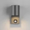 Außenwandleuchte mit Bewegungsmelder, Downlight Anthrazit rund mit GU10 LED