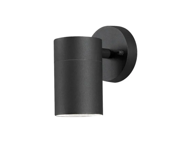 Außenwandleuchte MODENA Downlight, Höhe 12cm, Aluminium Schwarz