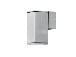 Außenwandleuchte MONZA Downlight, Aluminium Silbergrau, Höhe 13,5cm