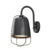 Außenwandleuchte PERUGIA, Aluminium schwarz, E27, IP44